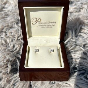 Tiny Real Diamond Earrings